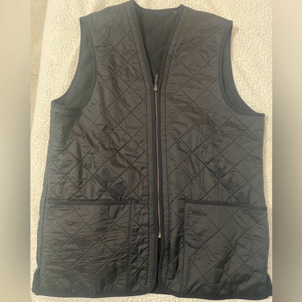 Black Barbour Polarquilt Vest
